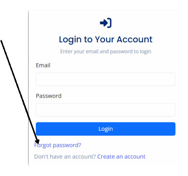 Forgot password link