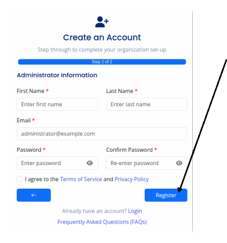 Administrator form fields